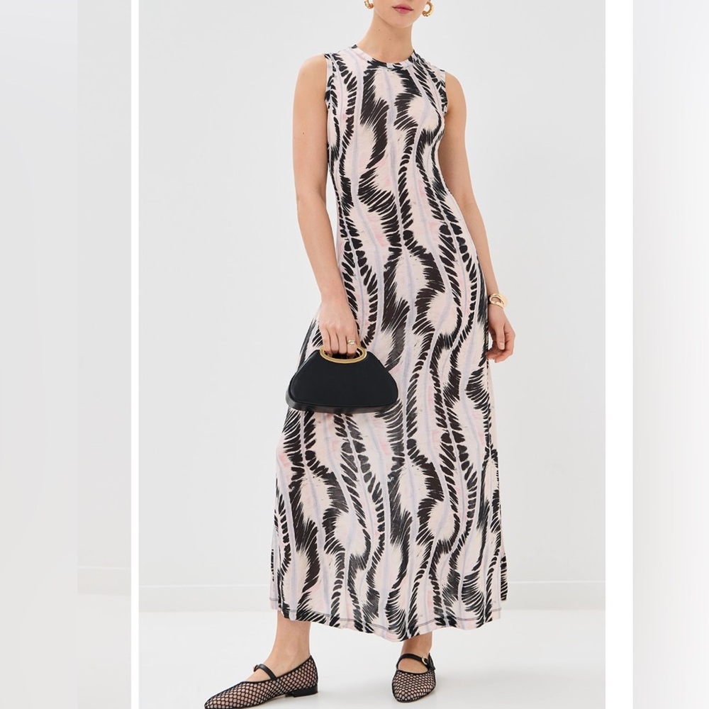 NWT ULLA JOHNSON Orla midi dress Sz L